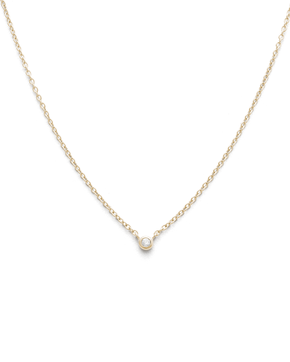 PETITE DIAMOND NECKLACE (9K GOLD) IMAGE 1