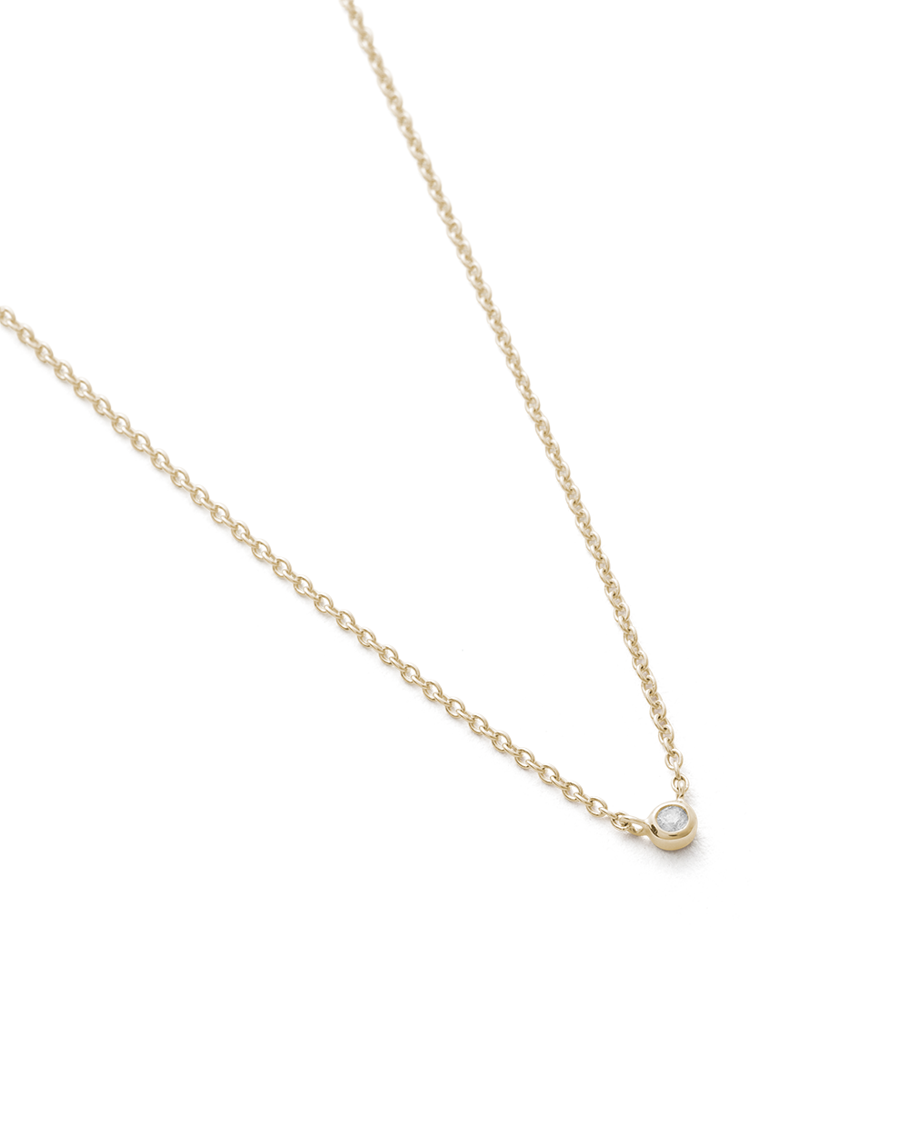 PETITE DIAMOND NECKLACE (9K GOLD) IMAGE 4
