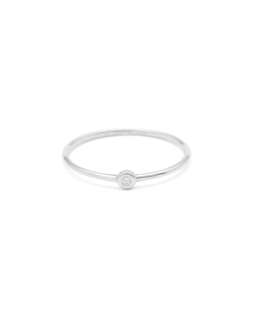 PETITE DIAMOND RING (STERLING SILVER) IMAGE 1