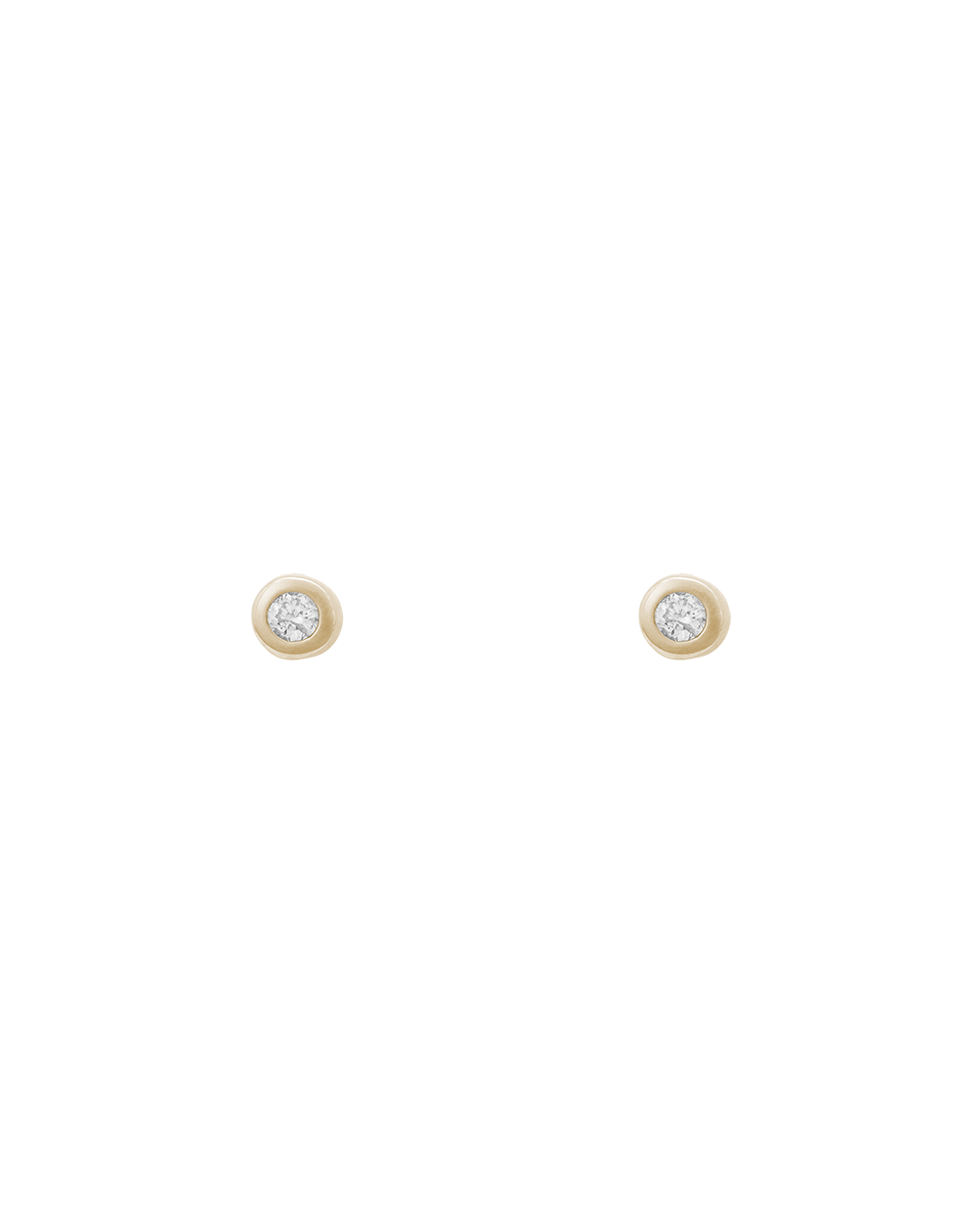 PETITE DIAMOND STUDS (9K GOLD) IMAGE 1