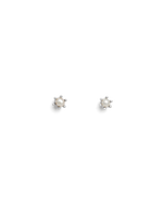 PETITE PEARL STUDS (STERLING SILVER) - IMAGE 1