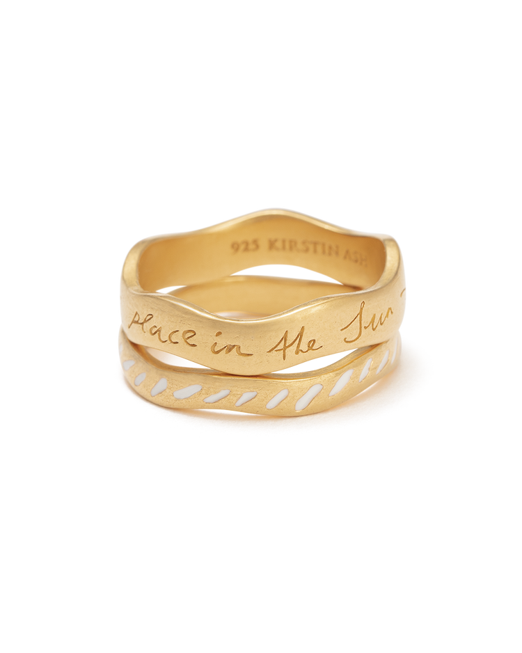 PLACE IN THE SUN RING SET (18K GOLD VERMEIL)