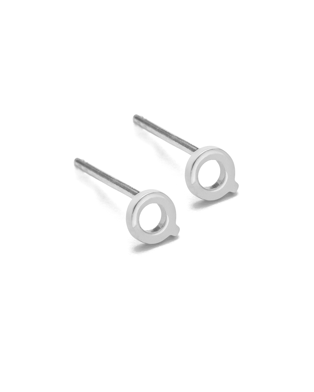 INITIAL EARRINGS (STERLING SILVER) IMAGE 21