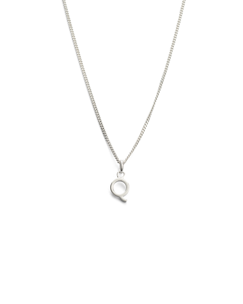 OUTLINE INITIAL NECKLACE A-Z (STERLING SILVER) IMAGE 22