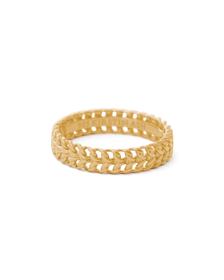 RELIC CHAIN RING (18K GOLD VERMEIL)