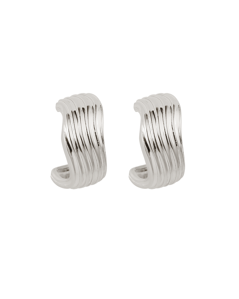 RISE HALF HOOPS (STERLING SILVER) IMAGE 1