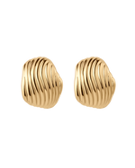 RISE OVERSIZED STUDS (18K GOLD PLATED) IMAGE 1