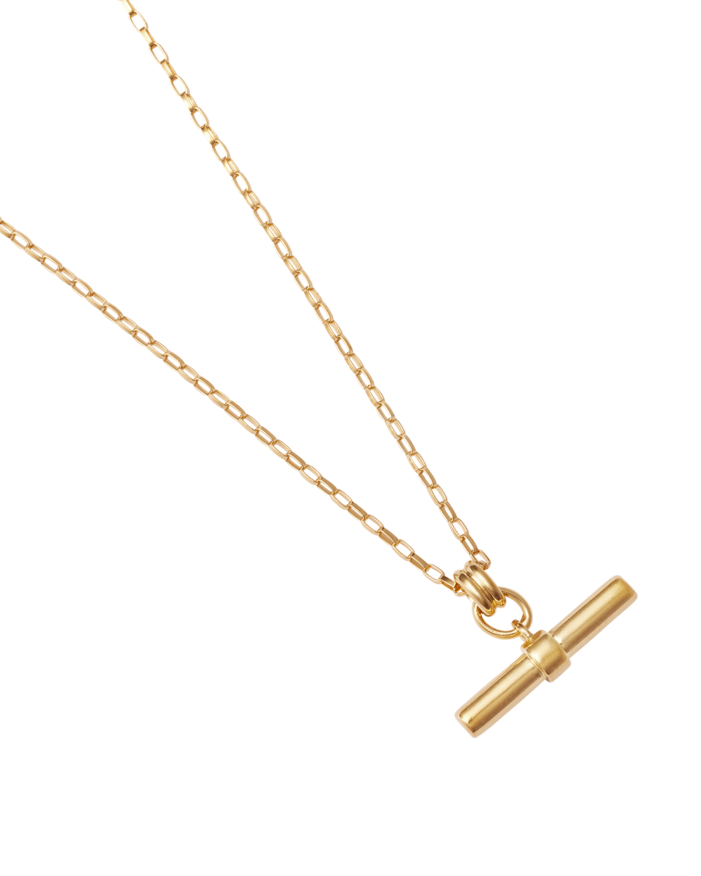 ROAM T-BAR NECKLACE (18K GOLD VERMEIL) IMAGE 7