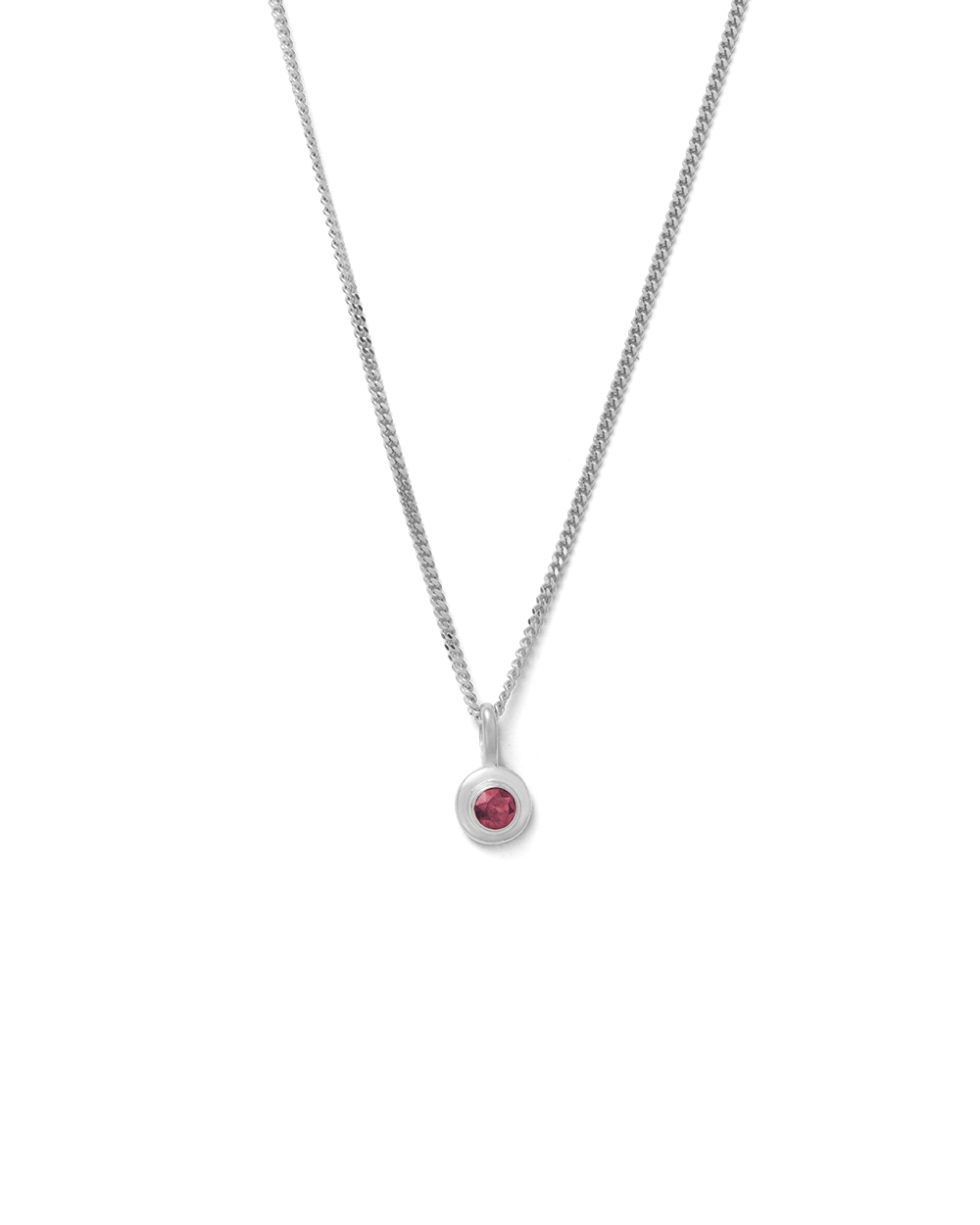 BIRTHSTONE NECKLACE (STERLING SILVER) IMAGE 17