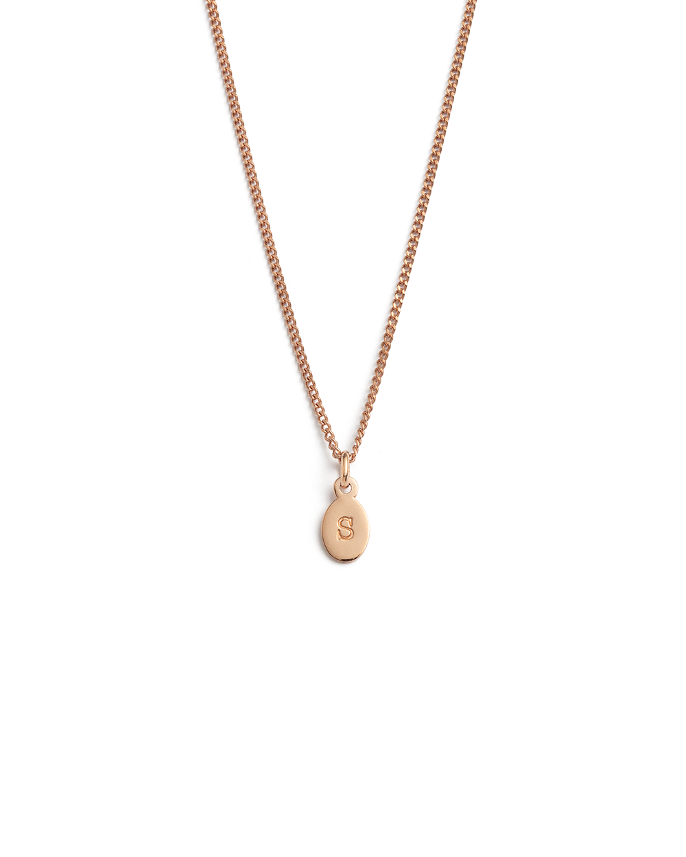 INITIAL NECKLACE A-Z (18K ROSE GOLD VERMEIL) IMAGE 24