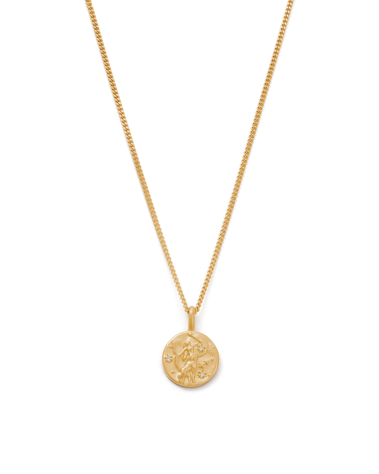 SAGITTARIUS PETITE ZODIAC NECKLACE (18K GOLD VERMEIL) IMAGE 1