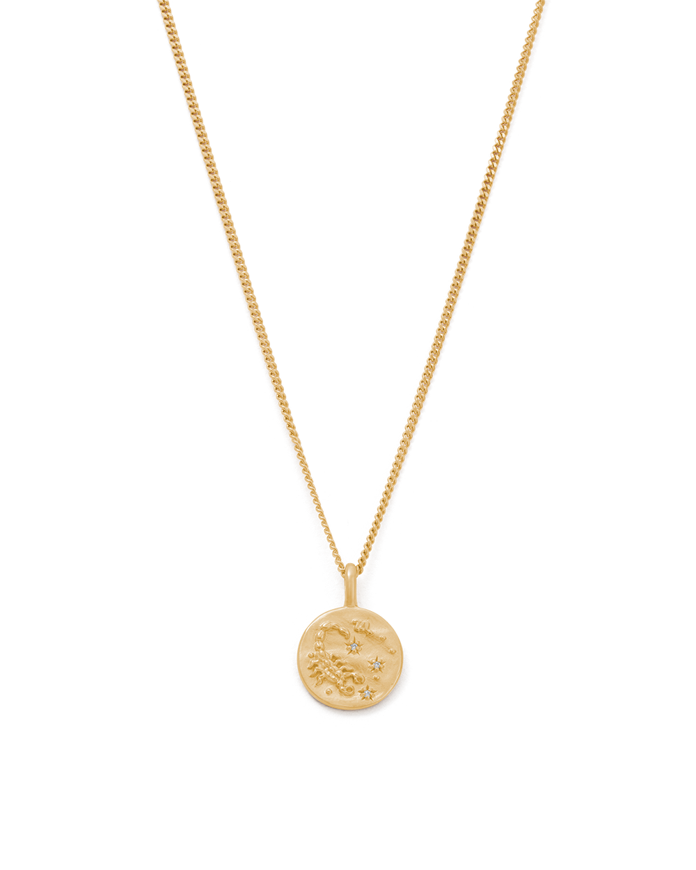 SCORPIO PETITE ZODIAC NECKLACE (18K GOLD VERMEIL) IMAGE 1