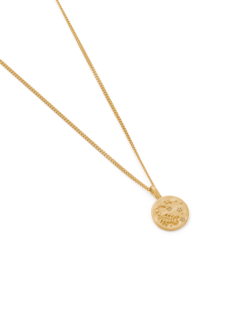 SCORPIO PETITE ZODIAC NECKLACE (18K GOLD VERMEIL) IMAGE 4