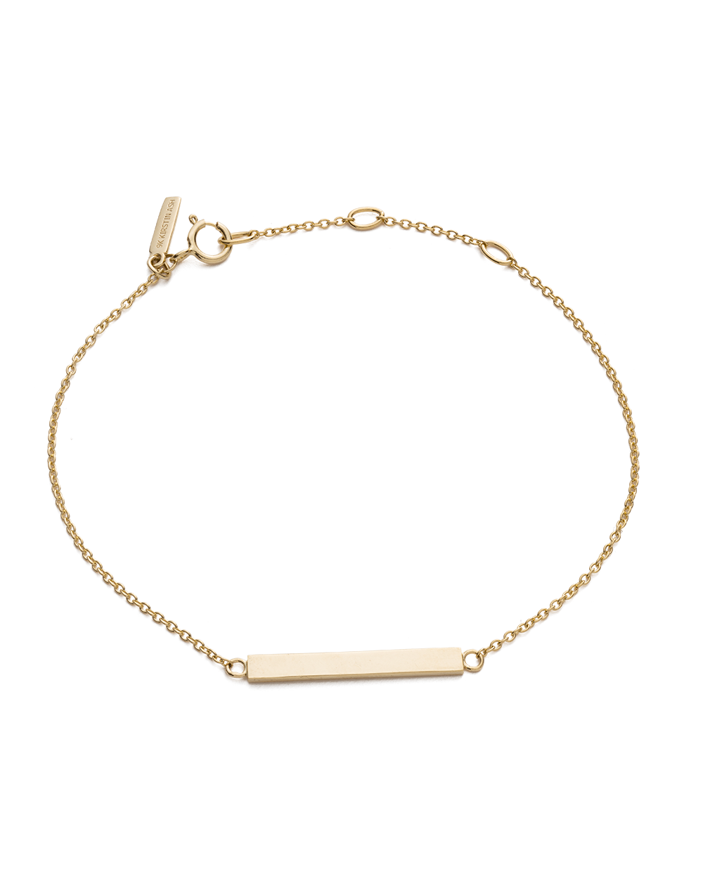 SENTIMENT BAR BRACELET (9K GOLD) IMAGE 1