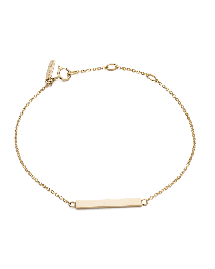 SENTIMENT BAR BRACELET (9K GOLD) IMAGE 1