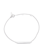 SENTIMENT BAR BRACELET (STERLING SILVER) IMAGE 1