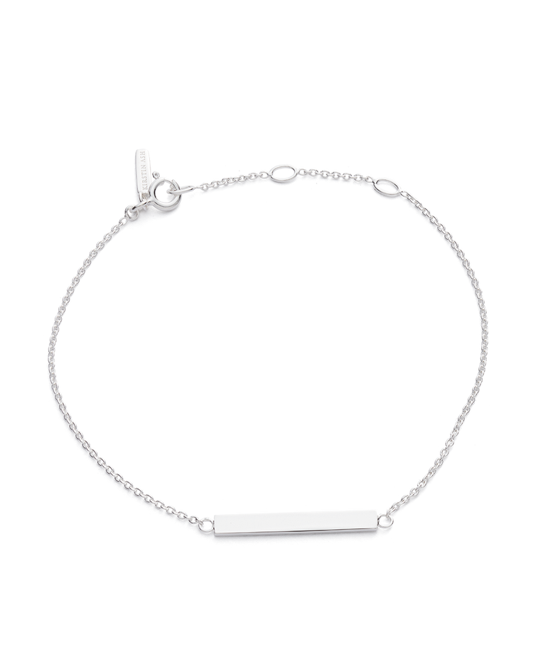 SENTIMENT BAR BRACELET (STERLING SILVER) IMAGE 1