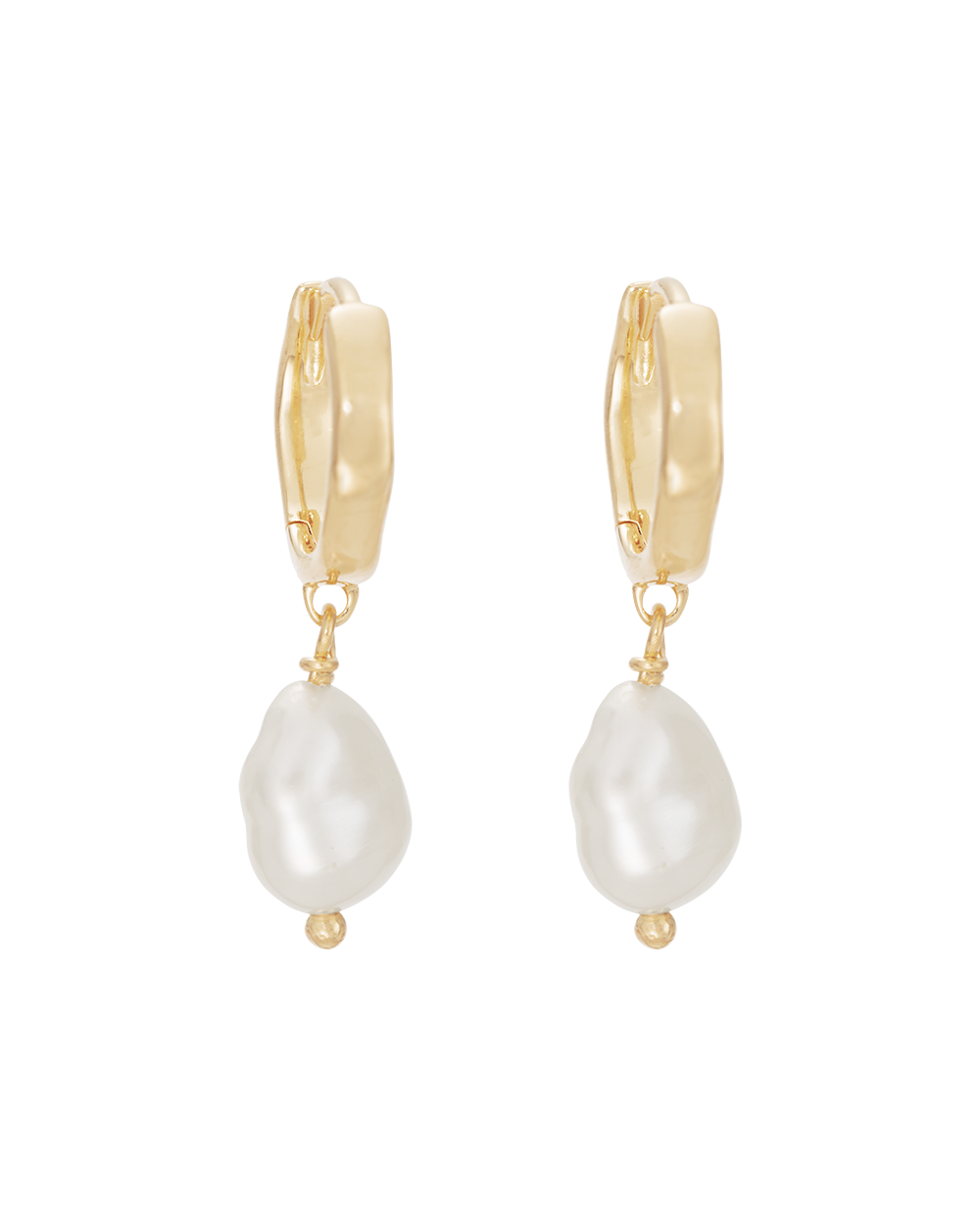 SOLSTICE HOOPS (18K GOLD PLATED) IMAGE 1