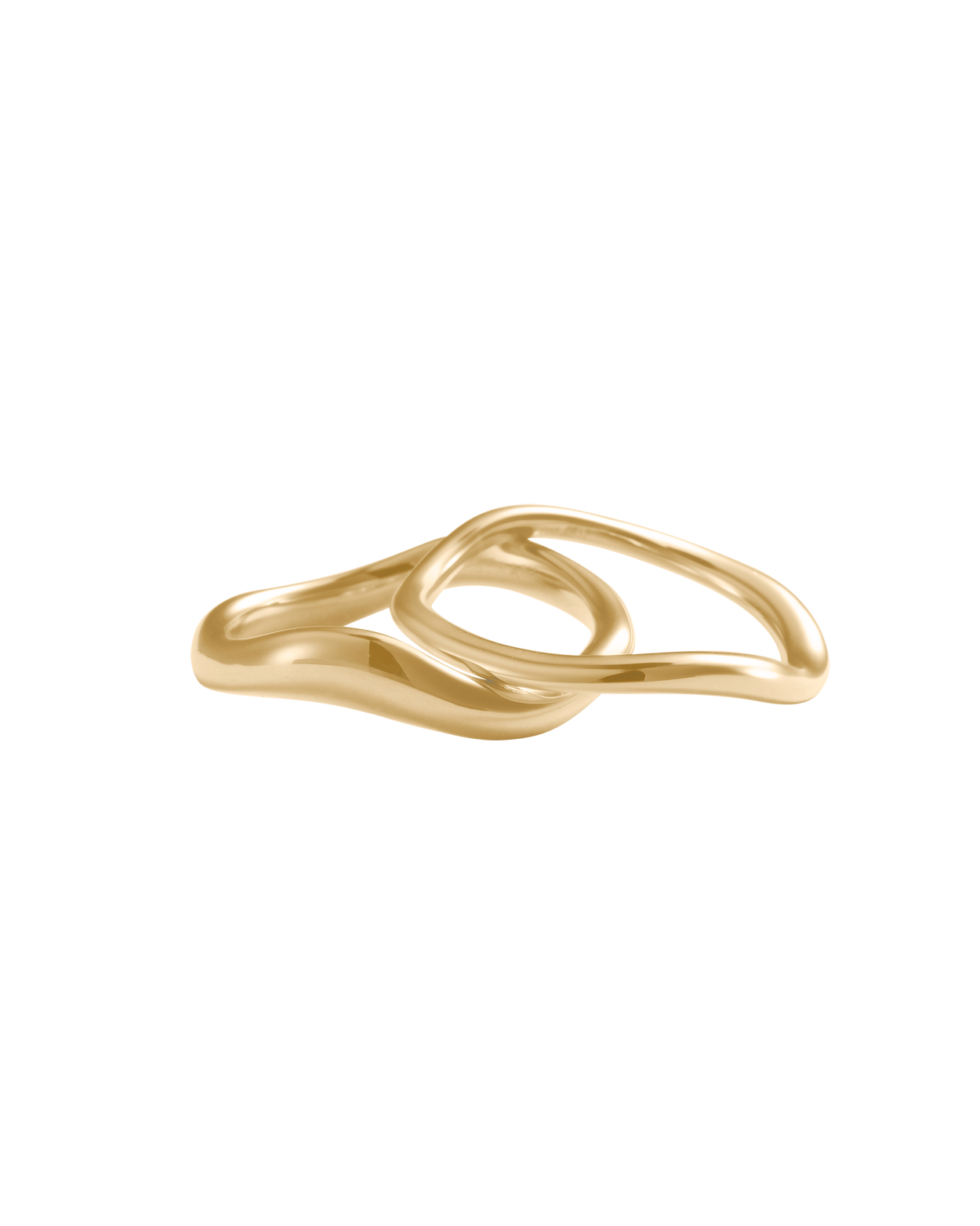 TEMPO STACKING RING SET (18K GOLD PLATED) IMAGE 5
