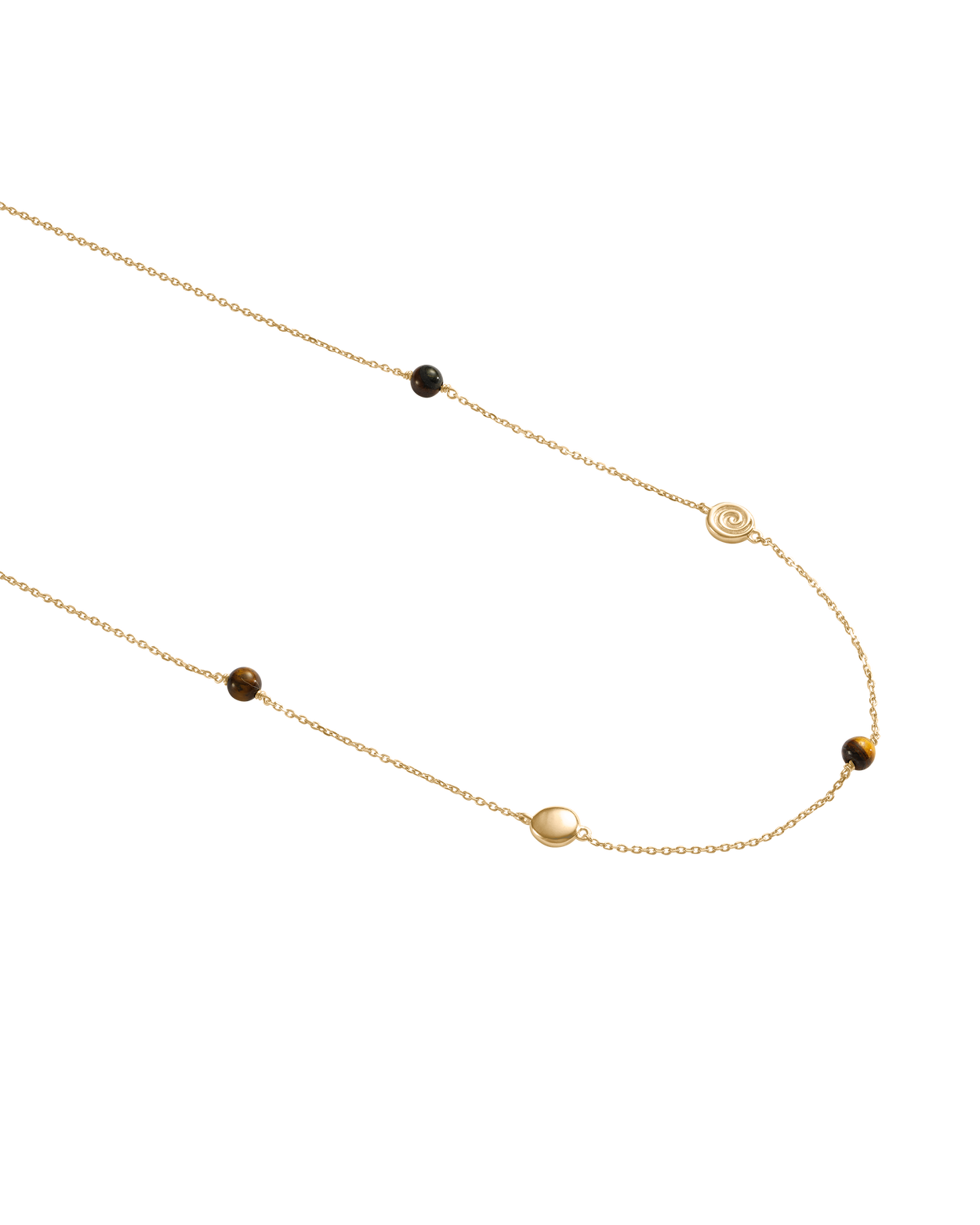 TEMPO TIGERS EYE NECKLACE (18K GOLD VERMEIL) IMAGE 6