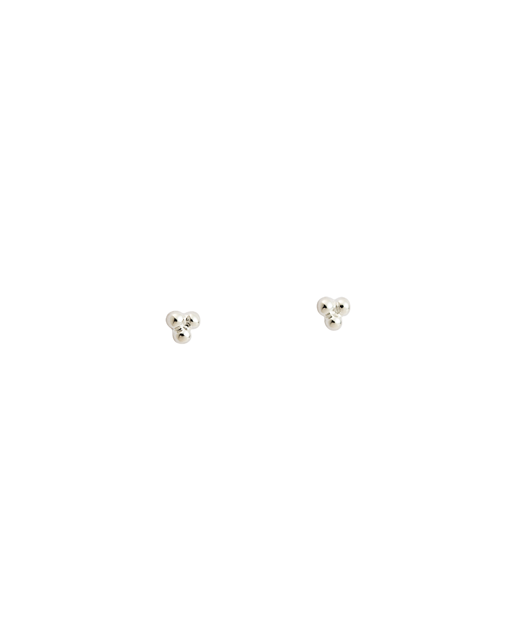 THREE DOT STUDS (STERLING SILVER) - IMAGE 1