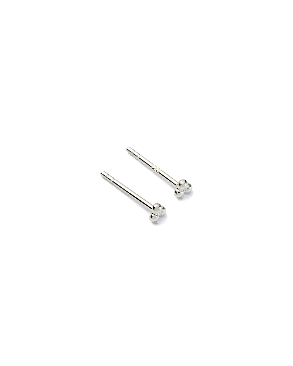 THREE DOT STUDS (STERLING SILVER) IMAGE 4