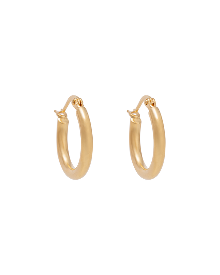 TIDAL HOOPS SMALL (18K GOLD PLATED) IMAGE 1