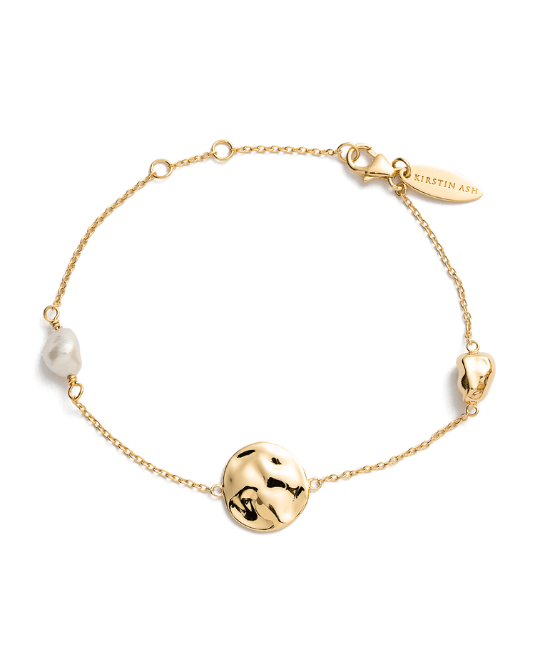 TIDAL PEARL BRACELET (18K GOLD PLATED) IMAGE 1