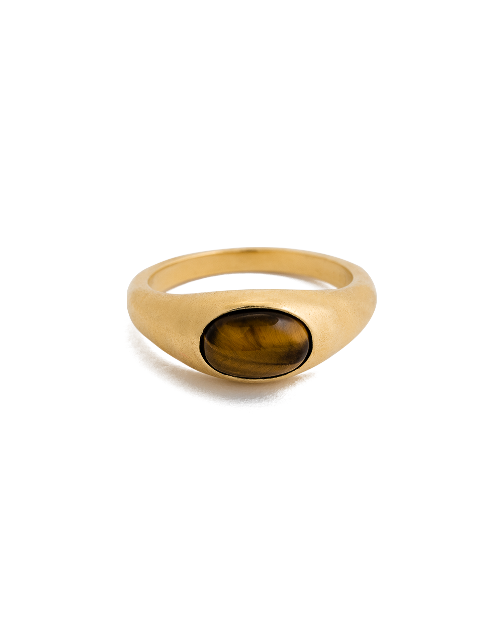 TIGERS EYE RING (18K GOLD VERMEIL) IMAGE 1