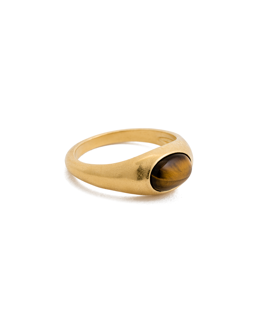 TIGERS EYE RING (18K GOLD VERMEIL) IMAGE 4