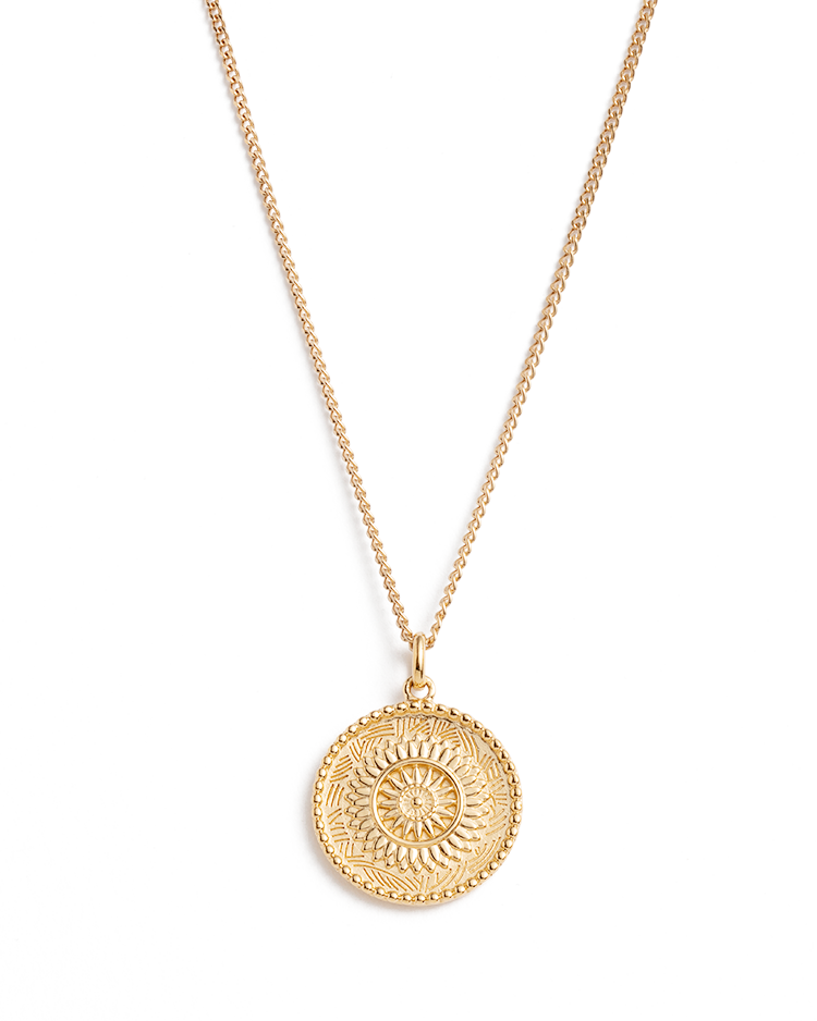 TRAVELLER COIN NECKLACE (18K GOLD VERMEIL) IMAGE 1