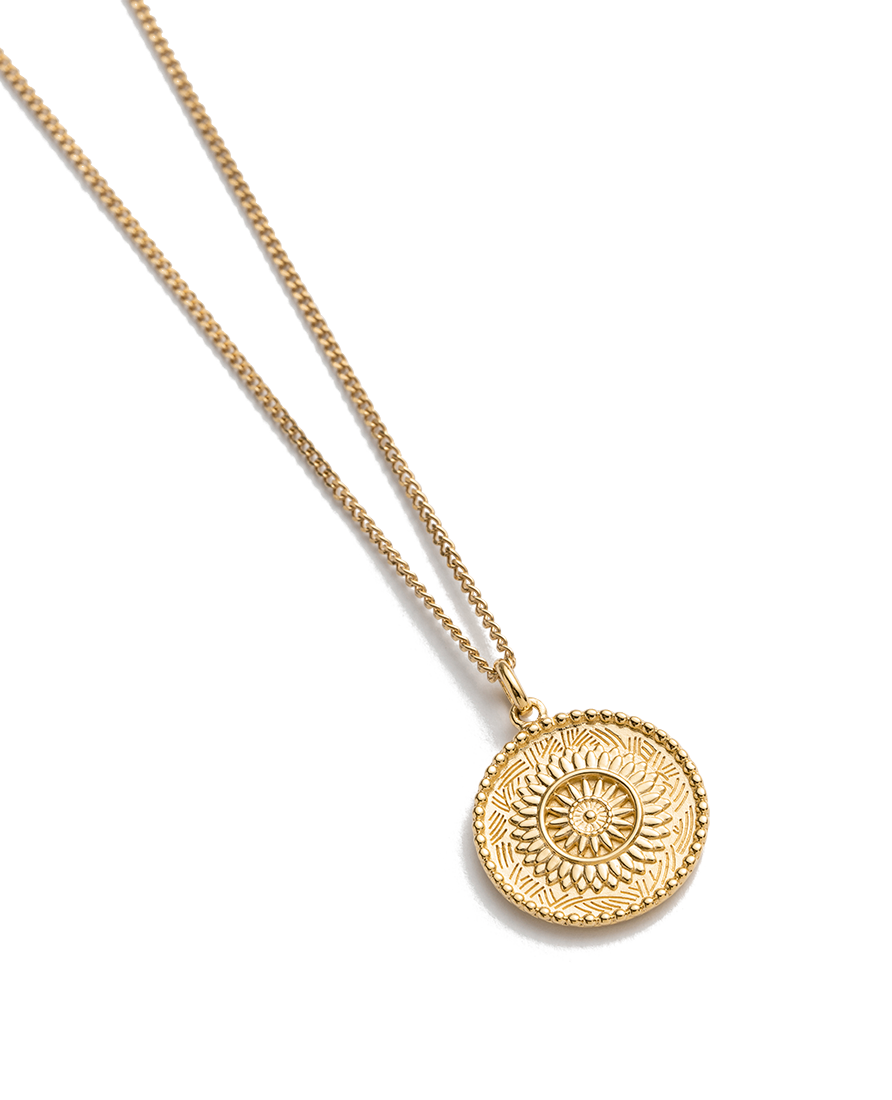 TRAVELLER COIN NECKLACE (18K GOLD VERMEIL) IMAGE 4
