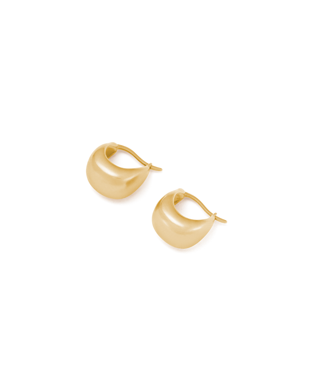 TRESOR HOOPS SMALL (18K GOLD PLATED) IMAGE 6
