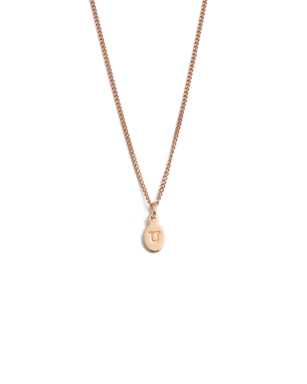INITIAL NECKLACE A-Z (18K ROSE GOLD VERMEIL) IMAGE 26