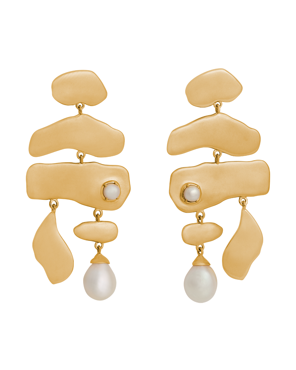 VACANZA EARRINGS (18K GOLD PLATED) IMAGE 1