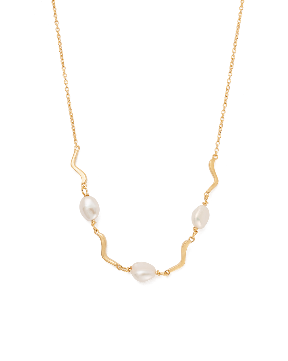 VACATION NECKLACE (18K GOLD PLATED) IMAGE 1
