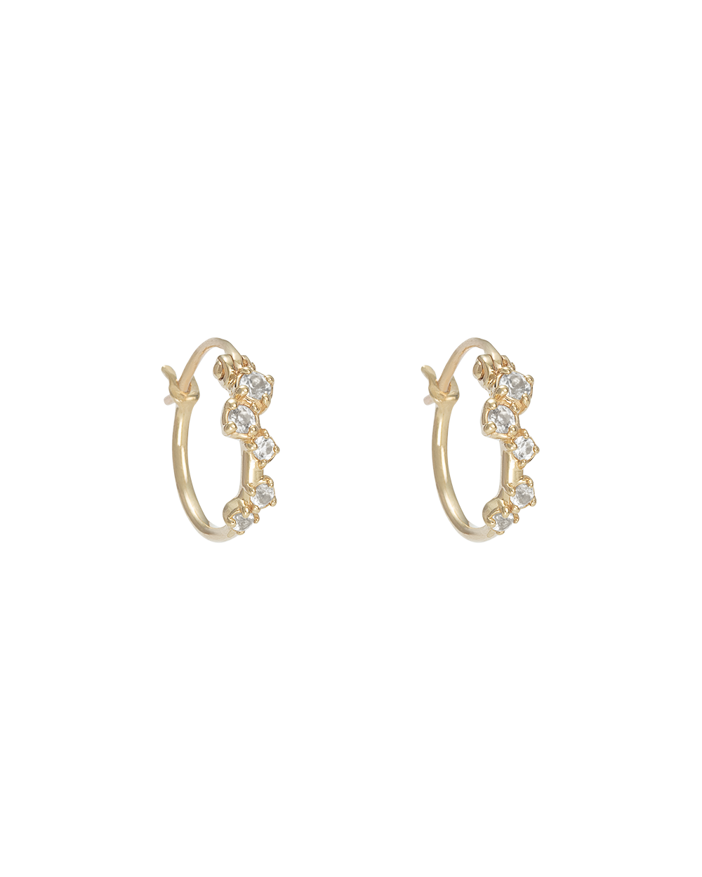 VALENCIA TOPAZ HOOPS (9K GOLD) IMAGE 1