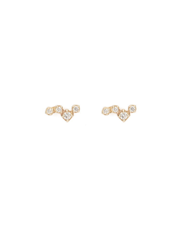 VALENCIA TOPAZ STUDS (9K GOLD) IMAGE 1