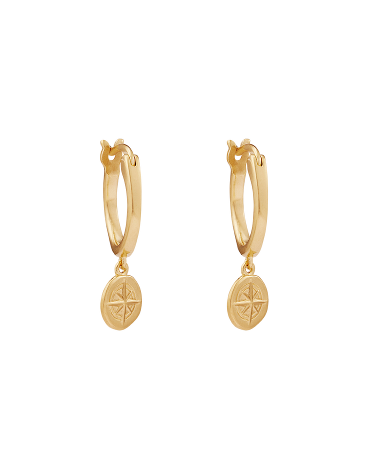 WANDER HOOPS (18K GOLD PLATED) IMAGE 1