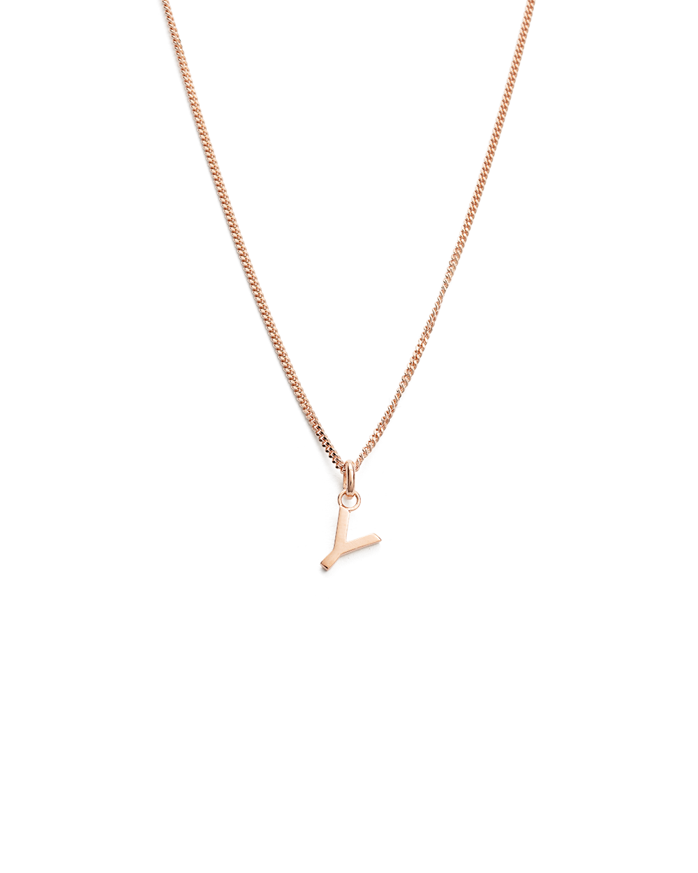 OUTLINE INITIAL NECKLACE A-Z (18K ROSE GOLD VERMEIL) IMAGE 30