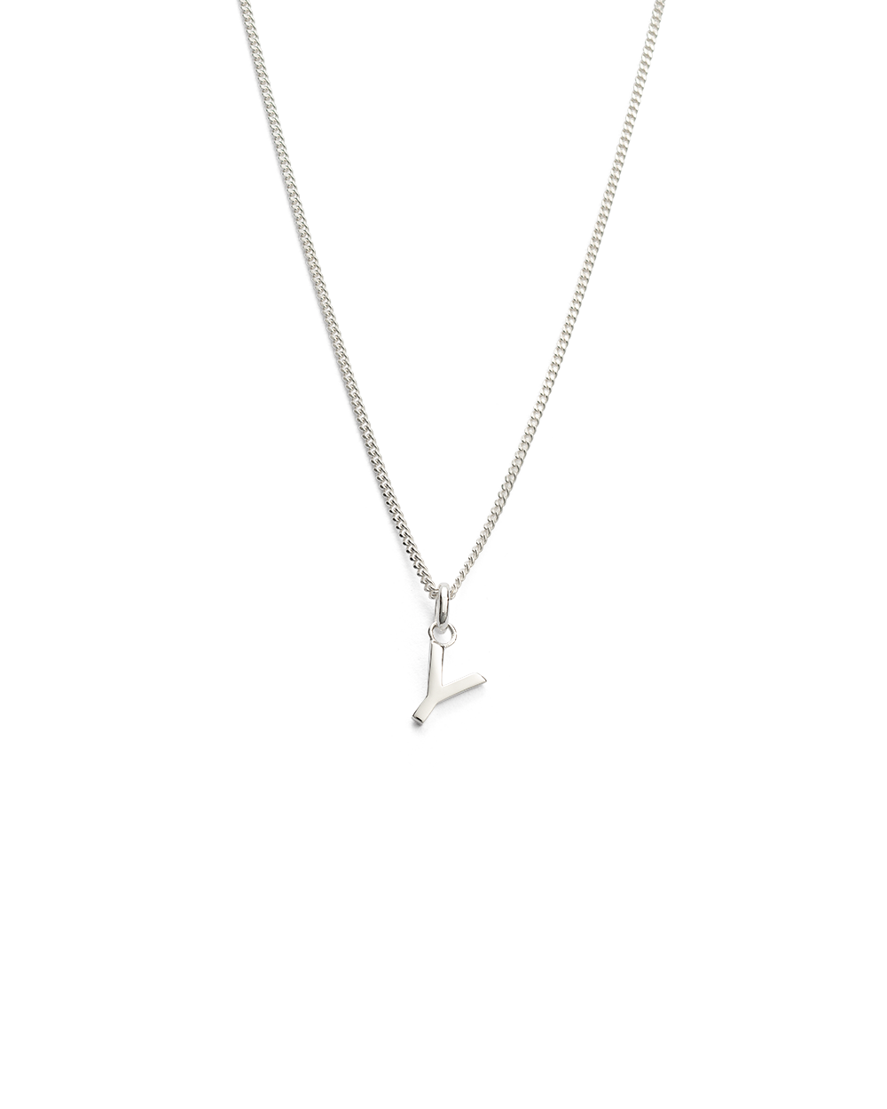 OUTLINE INITIAL NECKLACE A-Z (STERLING SILVER) IMAGE 30