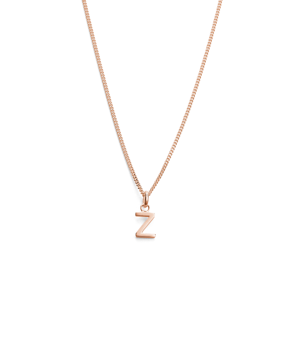 OUTLINE INITIAL NECKLACE A-Z (18K ROSE GOLD VERMEIL) IMAGE 31