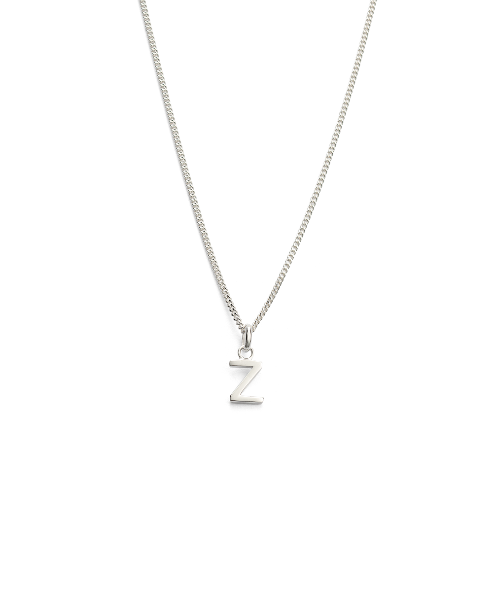 OUTLINE INITIAL NECKLACE A-Z (STERLING SILVER) IMAGE 31